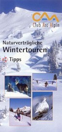 "Naturverträgliche Wintertouren": Folder und Wettbewerb