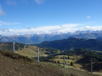 Wanderer am Riedberger Horn gegen Erschließung
