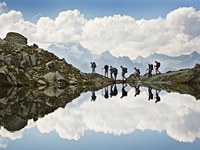 Zu Fuss durch die Alpen