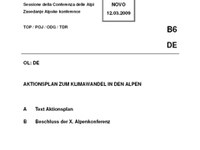 Der Aktionsplan zum Klimawandel in den Alpen