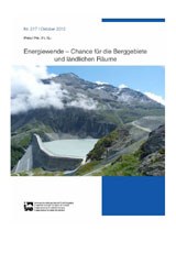 Energiewende - Chance für die Berggebiete und ländliche Räume