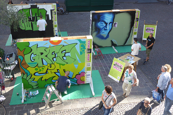 Spray-painting for environmental protection