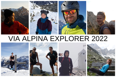 Via Alpina Explorer on the trail