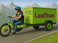 Puntuale e a impatto climatico zero: il transito alpino in bici da carico