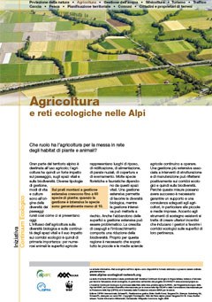 Agricoltura e reti ecologiche nelle Alpi