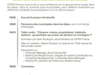 Faire vivre la démocratie locale dans les Alpes - Conférence