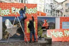 Utiliser un " Mur " lors de vos événements, pour sensibiliser le public sur l'importance de la connectivité écologique