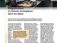 Population et réseaux écologiques dans les Alpes