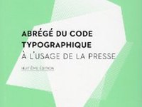 Abrégé du code Typographique