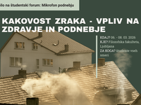 Mikrofon podnebju je nazaj – pridruži se razpravi o zraku, zdravju in podnebni prihodnosti